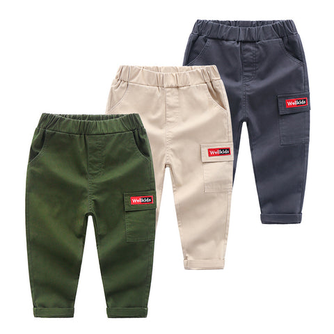 Children's Cotton Slim Feet Casual Pant
