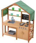 Wooden Mud Kitchen Outdoor Toy Play Kitchen Set for Kids Pretend Playset