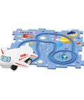 Flexible Railway Track Rail Car Puzzel Toy DIY Assemble Jigsaw Parent-Child Interaction Toy Electric Track Car Puzzle Toys Gifts
