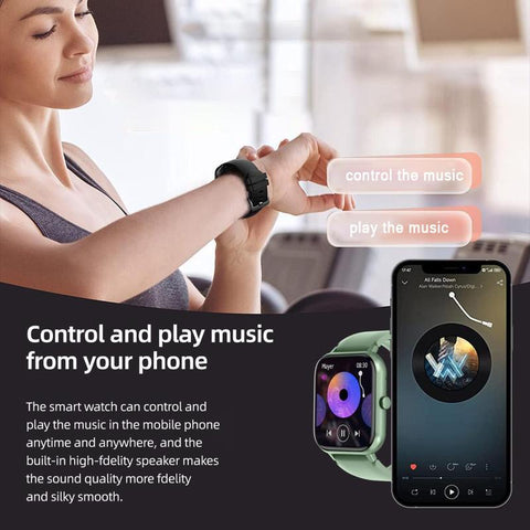 [Mother'S Day] Ntaanoo 1.85" Fashion Touch Screen Smart Watch, Digital Smart Watches with Call Function 100+ Sports Modes Dly Watch Dials Messages Reminder Multifunctional Smartwatch for Men Women