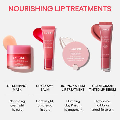 Laneige Glaze Craze Tinted Lip Serum Bundles, Lip Care, Moisturizing