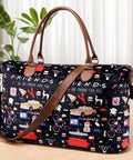 Weekender Bags Extra Large Stylish Travel Friends TV Show Duffle Bag with Shoulder Strap Surface Waterproof Carry on Travel Bag Lightweight Overnight Hospital Bags Western Gifts for Women
