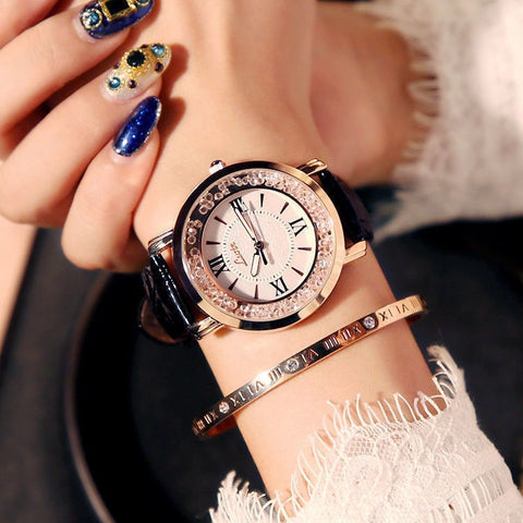 Women’s Korean Fashion Rhinestone Quartz Watch