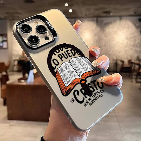 Bible Verse Aesthetic Christian Pattern Magnetic Phone Case for Iphone 15 16 14 Pro Max 13 12 11 XR XS plus Shockproof Non Slip Military-Grade Protection Slim Cover Cellphone Protective Casing