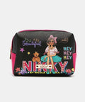 Nicole Lee USA Printed Extra Large Cosmetic Pouch