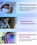 【New Launch】2025 AI Brown Smart Glasses, Bluetooth Connection, Music Playback, Seamless Interaction, Stylish Appearance, Anti-Blue Light, GS-03 2.0 Newest Version Wireless Bluetooth Touch Control Comfort Lightweight Touch Control