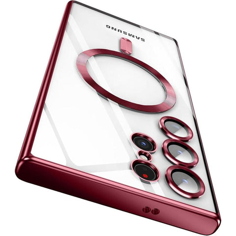 Entronix Case for Samsung Galaxy S25 Ultra - Luxury Glossy Bumper Cover, [Magnetic-Compatible] Smartphone Accessories Protective Protector