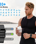 [Mother'S Day] Ntaanoo 1.85" Fashion Touch Screen Smart Watch, Digital Smart Watches with Call Function 100+ Sports Modes Dly Watch Dials Messages Reminder Multifunctional Smartwatch for Men Women