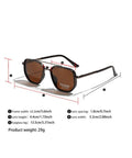 Back to School Sunglasses for Travel USE, Fashion Fall/Summer 2025 Geometric Frame Double Beam Sun Protection Glasses Trends, Travel Accessories, Fall Outfits, Fall Freshness, Vacation Outfits Fall Outfits 2025