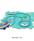 Flexible Railway Track Rail Car Puzzel Toy DIY Assemble Jigsaw Parent-Child Interaction Toy Electric Track Car Puzzle Toys Gifts