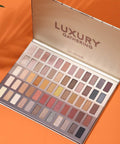Luxury Gathering Neutral Eyeshadow Makeup Palette, Naked Shimmer Matte Metallic Glitter Subtle Eyes Shadow,High Pigmented Nudes Creamy Smokey Pallet Set