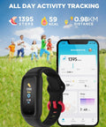 Vigor 2 Kids Fitness Tracker Watch for Girls Boys Ages 5-12, IP68 Waterproof, Activity Tracker, Pedometer, Heart Rate Sleep Monitor, Calorie Step Counter Watch