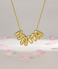 Kissyan Mama Necklace for Women, 14K Gold Plated Bubble Mom Pendant Necklace for New Mum Wife, Fashion Jewelry Gift for Mother'S Day