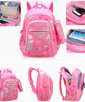 Kids Backpack for Girls with Pencil Case Trendy Backpack for School Water Repellent | Backpacks for Elementary or Kindergarten | Pink School Bag 16" School Bag