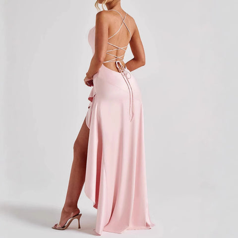 Backless Ruffles Dress