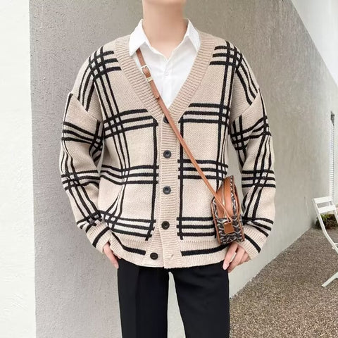 Striped Knitted Cardigan