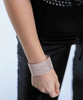 SPARKLY RHINESTONE CUFF BRACELET