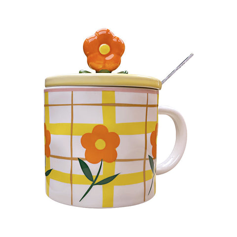 Lovers' Mug With Lid And Spoon