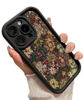 Wildflower Wonderland Pattern TPU Phone Case for Iphone 15 16 14 Pro Max 13 12 11 XR XS plus E Shockproof Full Camera Protection Durable Slim Silicone Cover Cellphone Protective
