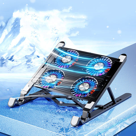 Folding Laptop Stand with Cooling Fan