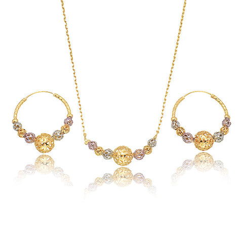 Cutout Bead Jewelry Set