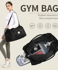 SYCNB Gym Bag for Women Men with Wet Pocket, Travel Duffle Bag Sport Gym Tote Bag with Shoe Compartment, Carry on Overnight Bag Hospital Bag Dark Blue SYCNB