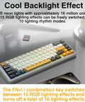 Aula F65 Mini Tri-Mode Wireless Mechanical Keyboard, 65 Percent Hot Swappable Gasket Custom Gaming Keyboard, Volcanic Switch,Rgb Backlit, Gradient Blue Bluetooth Keyboard Budget Creamy Keyboards Lighted Game Keyboard Computer Accessories Springtok