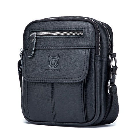 Mini Leather Crossbody Bag for Men