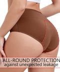 2Pack 3Layers Menstrual Panties High Waist Physiological Incontinence Breathable Briefs Waterproof Period Women Underwear 5Color