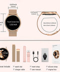 Multifunctional Smart Watch, Fashion Digital Watch with Multiple Sport Modes, Wireless BT Call Sports Smart Watches for Women Gift