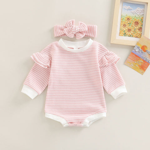 Baby Striped Long Sleeve Jumpsuit
