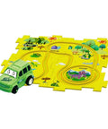 Flexible Railway Track Rail Car Puzzel Toy DIY Assemble Jigsaw Parent-Child Interaction Toy Electric Track Car Puzzle Toys Gifts