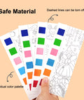 12Pages Coloring Books Portable Watercolor Painting Book Graffiti Picture Books Painting Drawing Toys for Children Gift