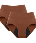 2Pack 3Layers Menstrual Panties High Waist Physiological Incontinence Breathable Briefs Waterproof Period Women Underwear 5Color