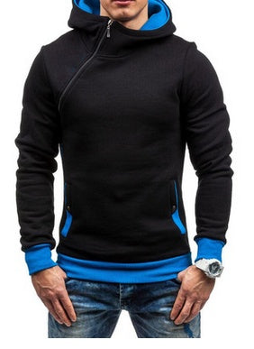 Cool Hoodie with Oblique Zipper