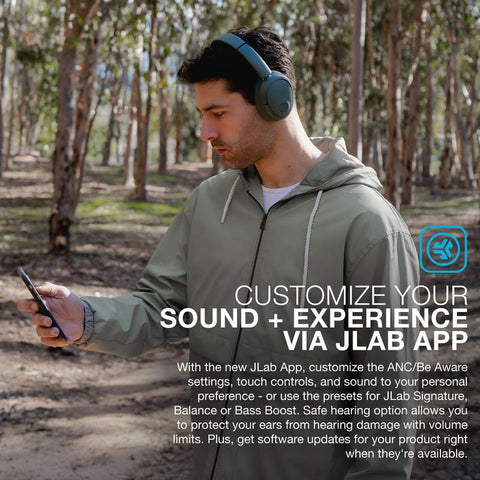Jlab Jbuds Lux ANC & Mini Sage Gift Set, 1 Set of Earbuds + Headphones