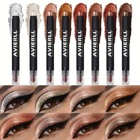 8Pcs of Eye Shadow Stick Set Waterproof Eye Shadow Stick, Pearly Matte Treatment, Create Natural and Lasting Eye Makeup, Long-Lasting Shining Eye Shadow Stick, Easily Create Daily Makeup, Valentine'S Day Gifts