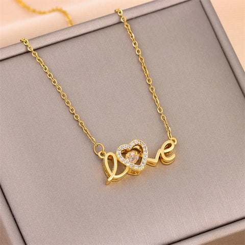 'Love' Pendant Necklace