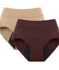 2Pack 3Layers Menstrual Panties High Waist Physiological Incontinence Breathable Briefs Waterproof Period Women Underwear 5Color