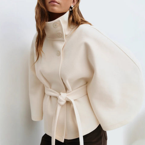 Women's Belted Cape Jacket