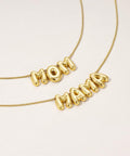 Kissyan Mama Necklace for Women, 14K Gold Plated Bubble Mom Pendant Necklace for New Mum Wife, Fashion Jewelry Gift for Mother'S Day