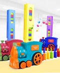 Automatic Laying Domino Train Electric Car Brick Blocks Kit Creative Game Intelligence Educational DIY Toy Kid Birthday Boy Gift