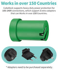 POWKONG Portable 65W Gan Switch Charging Dock&Hub Compatible with Nintendo Switch Oled/Switch, Swith Docking Station for TV with 4K 60Hz HDMI/USB-C PD Fast Charging/Usb 2.0, Green