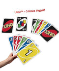 Giant UNO Card Game for Kids, Adults and Family Night, 108 Oversized Cards for 2-10 Players