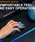 AULA SC580 Tri-Mode Wireless Gaming Mouse, 2.4G/BT5.0/USB-C, 10000 DPI Rechargeable Wireless Mouse, Gamer Mouse with 6 Programmable Buttons, Anti-Slip Stickers, Office Desktop Laptop PC Accessories Ergonomic Computer Mouse Bluetooth Budget Mouse Springtok