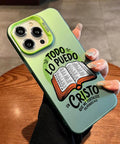Bible Verse Aesthetic Christian Pattern Magnetic Phone Case for Iphone 15 16 14 Pro Max 13 12 11 XR XS plus Shockproof Non Slip Military-Grade Protection Slim Cover Cellphone Protective Casing