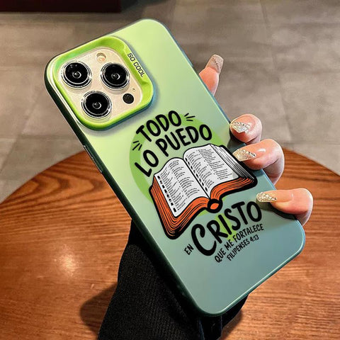 Bible Verse Aesthetic Christian Pattern Magnetic Phone Case for Iphone 15 16 14 Pro Max 13 12 11 XR XS plus Shockproof Non Slip Military-Grade Protection Slim Cover Cellphone Protective Casing