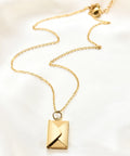 Love Letter Envelope Pendant Necklace Romantic Stainless Steel Jewelry Confession Love You for Valentine Day Gifts Wholesale