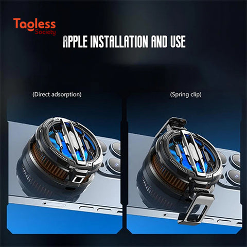 CX07 Magnetic Phone Cooler – AI Smart Phone Cooling Fan for All Smartphones & Tablets