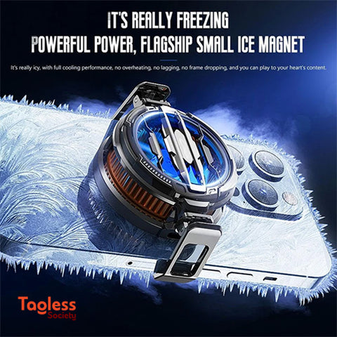 CX07 Magnetic Phone Cooler – AI Smart Phone Cooling Fan for All Smartphones & Tablets